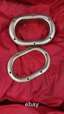 Vintage Bronze 8 Oval Hawse Pipe Hole Thru Bulwark Fairlead Big Boat Parts