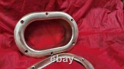 Vintage Bronze 8 Oval Hawse Pipe Hole Thru Bulwark Fairlead Boat Parts Chock