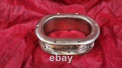 Vintage Bronze 8 Oval Hawse Pipe Hole Thru Bulwark Fairlead Boat Parts Chock
