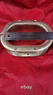 Vintage Bronze 8 Oval Hawse Pipe Hole Thru Bulwark Fairlead Boat Parts Chock