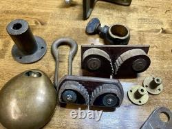 Vintage Bronze Brass Assorted Hardware Parts Lot Sailing Boating Marine