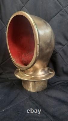Vintage Bronze Cowl Vent Deck Vent, Dorade Boat Ventilation Classic Boat Parts
