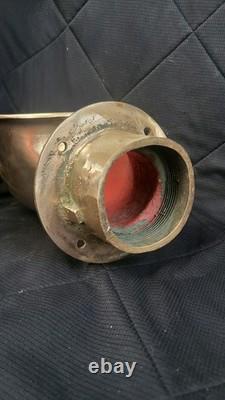 Vintage Bronze Cowl Vent Deck Vent, Dorade Boat Ventilation Classic Boat Parts