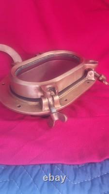 Vintage Bronze Oval Boat Porthole Boat Parts Good Condition Classic Parts
