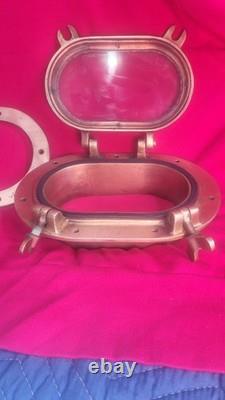 Vintage Bronze Oval Boat Porthole Boat Parts Good Condition Classic Parts