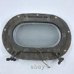 Vintage Bronze Oval Boat Ship Porthole Boat Parts Nautical Decor