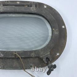 Vintage Bronze Oval Boat Ship Porthole Boat Parts Nautical Decor