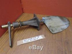 Vintage Bronze Rudder 14x10 Shaft 17x 1 3/8 With Tiller Arm & Mounting Plate