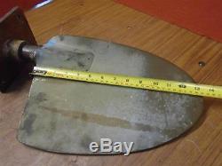 Vintage Bronze Rudder 14x10 Shaft 17x 1 3/8 With Tiller Arm & Mounting Plate