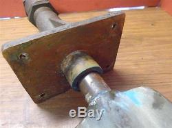 Vintage Bronze Rudder 14x10 Shaft 17x 1 3/8 With Tiller Arm & Mounting Plate