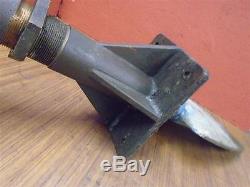 Vintage Bronze Rudder 14x10 Shaft 17x 1 3/8 With Tiller Arm & Mounting Plate