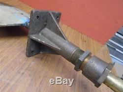 Vintage Bronze Rudder 14x10 Shaft 17x 1 3/8 With Tiller Arm & Mounting Plate