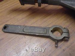 Vintage Bronze Rudder 14x10 Shaft 17x 1 3/8 With Tiller Arm & Mounting Plate