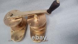 Vintage Bronze Sailboat Halyard Winch Set Of 2 Traditional Wooden Boat Parts