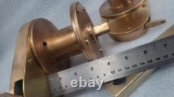 Vintage Bronze Sailboat Halyard Winch Set Of 2 Traditional Wooden Boat Parts