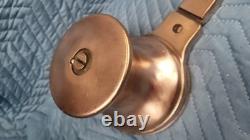 Vintage Bronze Sailboat Winch With Attached Handle 6 Bace Classic Boat Parts
