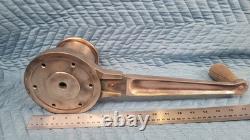 Vintage Bronze Sailboat Winch With Attached Handle 6 Bace Classic Boat Parts