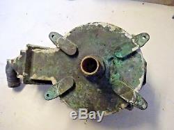 Vintage Bronze Whale Diaphram Manual Bilge Pump 1 1/2 In Out 10od