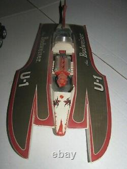 Vintage Budweiser U-1 Hydroplane & Ranger Fishing Boat Built Model Kit Parts