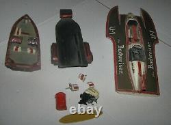 Vintage Budweiser U-1 Hydroplane & Ranger Fishing Boat Built Model Kit Parts