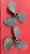 Vintage Chris Craft Wooden Boat Parts 2x Propellers