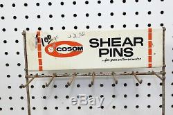 Vintage COSOM Shear Pins Advertising Display Rack Boating Outboard Parts