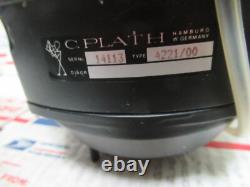 Vintage C PLATH COMPASS #4221/00 SERIAL # 14113 HAMBURG GERMANY REPAIR OR PARTS
