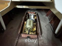 Vintage Cabin Cruiser Lobster Battery Wood Outboard Motor Speed Boat Toy Parts