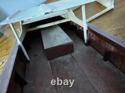 Vintage Cabin Cruiser Lobster Battery Wood Outboard Motor Speed Boat Toy Parts