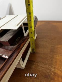 Vintage Cabin Cruiser Lobster Battery Wood Outboard Motor Speed Boat Toy Parts