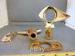 Vintage Century Boat Lift eyes with Lift Eye rings Polished Brass