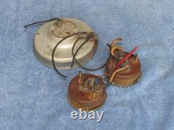 Vintage Century Speed Motor Boat Amp Fuel Gauges + Clock 1956 6V Parts or Repair