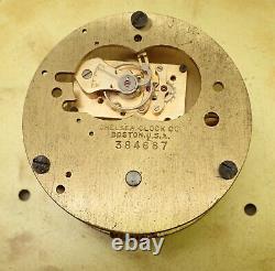 Vintage Chelsea Clock Co Boston Us Navy Boat Ships Clock Movement Parts