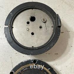 Vintage Chelsea or Seth Thomas US Navy Bulkhead or Boat Clock Case Parts Metal