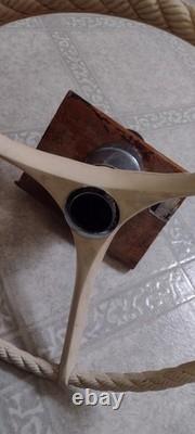 Vintage Chetek Boats Molded Rope Steering Wheel & Column Parts