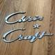 Vintage Chris Craft Boat Parts Metal Emblem Ornament Rwb044430364
