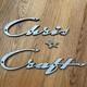 Vintage Chris Craft Boat Parts Metal Emblem Ornament Rwb044430364