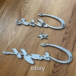 Vintage Chris Craft Boat Parts Metal Emblem Ornament RWB044430364