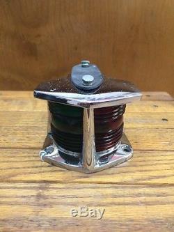 Vintage Chris Craft Bow Light Red/Green Boat light