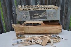 Vintage Chris Craft Crusier Boat Wood Parts Sterling Model Kit
