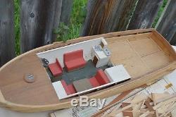 Vintage Chris Craft Crusier Boat Wood Parts Sterling Model Kit