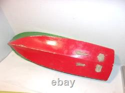 Vintage Chris Craft Style Wooden Wood Battery Op Boat Model Parts