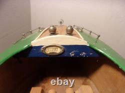 Vintage Chris Craft Style Wooden Wood Battery Op Boat Model Parts