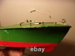 Vintage Chris Craft Style Wooden Wood Battery Op Boat Model Parts
