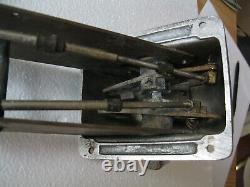 Vintage Chrome Dual Throttle Control Shifter Unit Selector Marine Boat parts