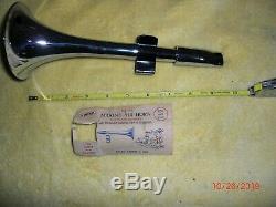 Vintage Chrome Marine Boat Air Horn Yoder No. 102 Land Yacht Rat Rod 50s NOS