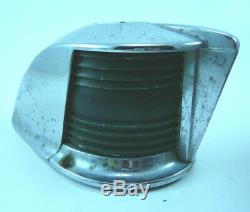Vintage Chrome Red And Green Bow Light Part For Boat