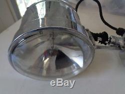 Vintage Classic 7 Perko Solar Ray Chrome Brass Search Light