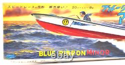 Vintage Clipper Shokai Blue Ribbon Minor Motorized Model Boat Kit RE-140 Japan