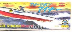 Vintage Clipper Shokai Blue Ribbon Minor Motorized Model Boat Kit RE-140 Japan